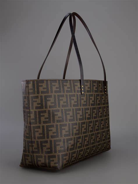 fendi tote bag canvas|Fendi monogram shopper tote.